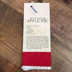 Homemade Apple Pie Recipe Kitchen Towel